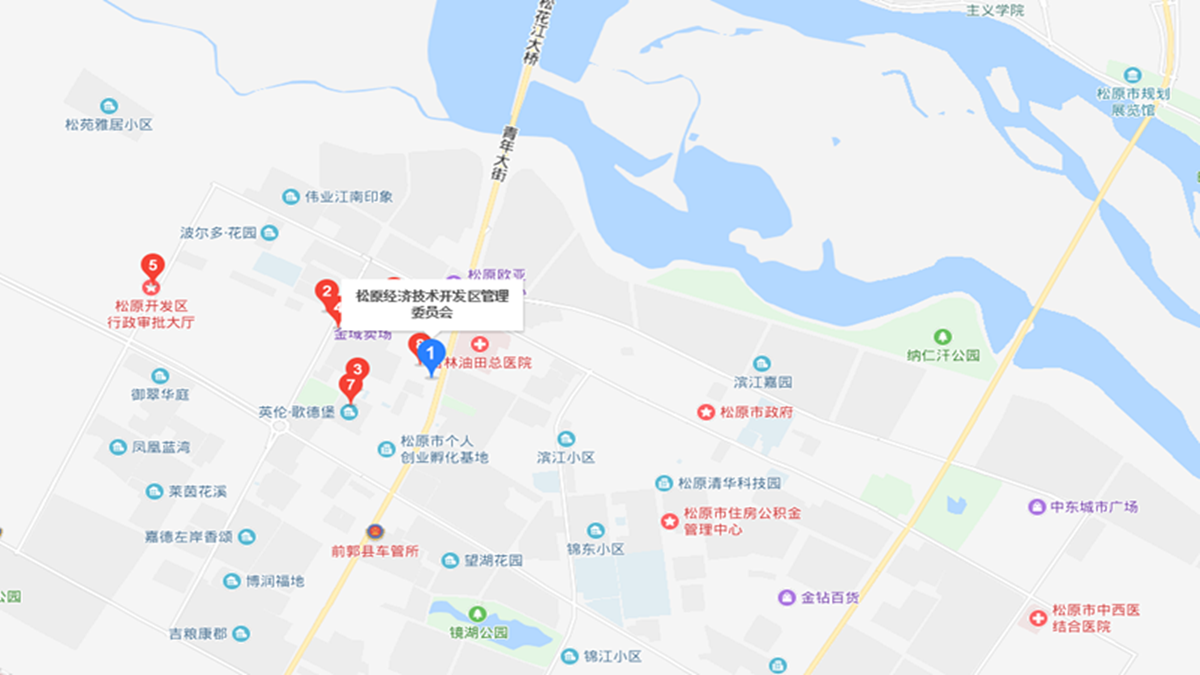 松原市经济开发区地图图片
